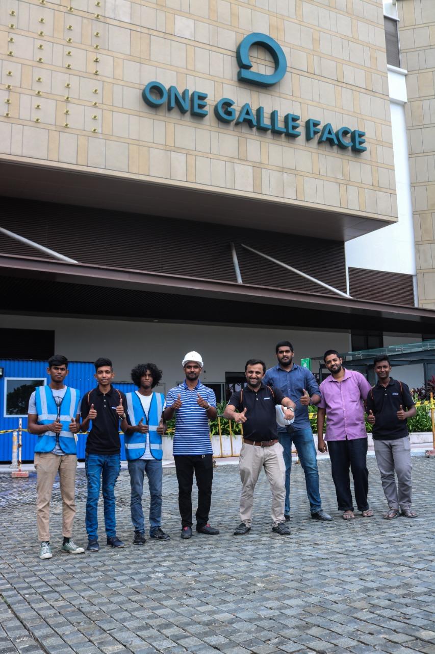 TKWIT project team outside One Galle Face in Colombo, Sri Lanka